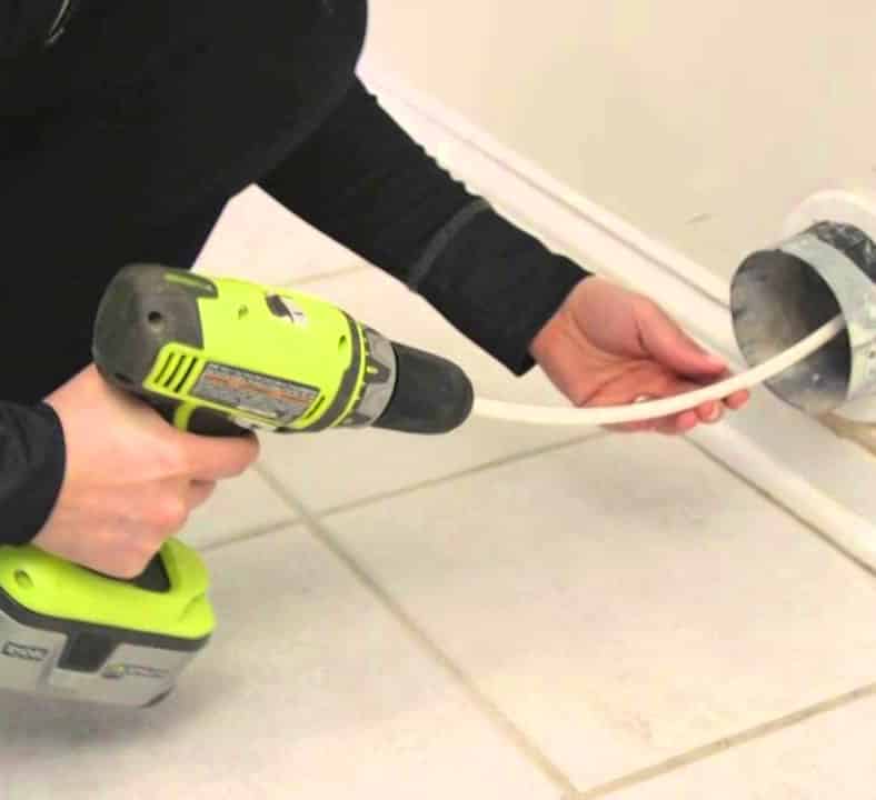 dryer vent cleaning drill attachment