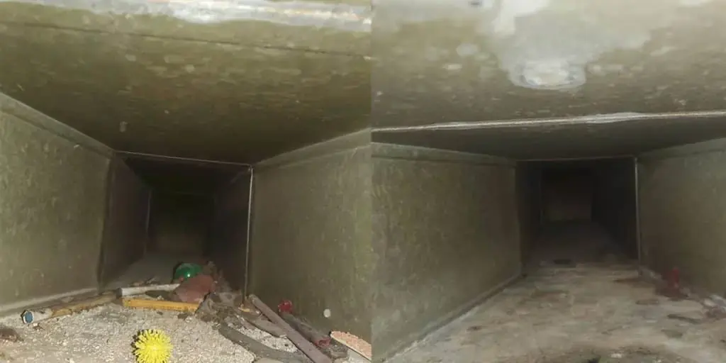 Duct cleaning before & after photos in Elm Grove, WI