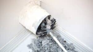 cleaning dryer vent with drill attachment