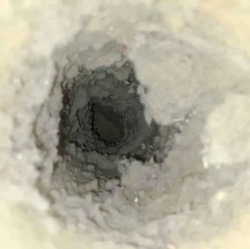 Semi clogged dryer vent duct full of lint in Waukesha County, WI